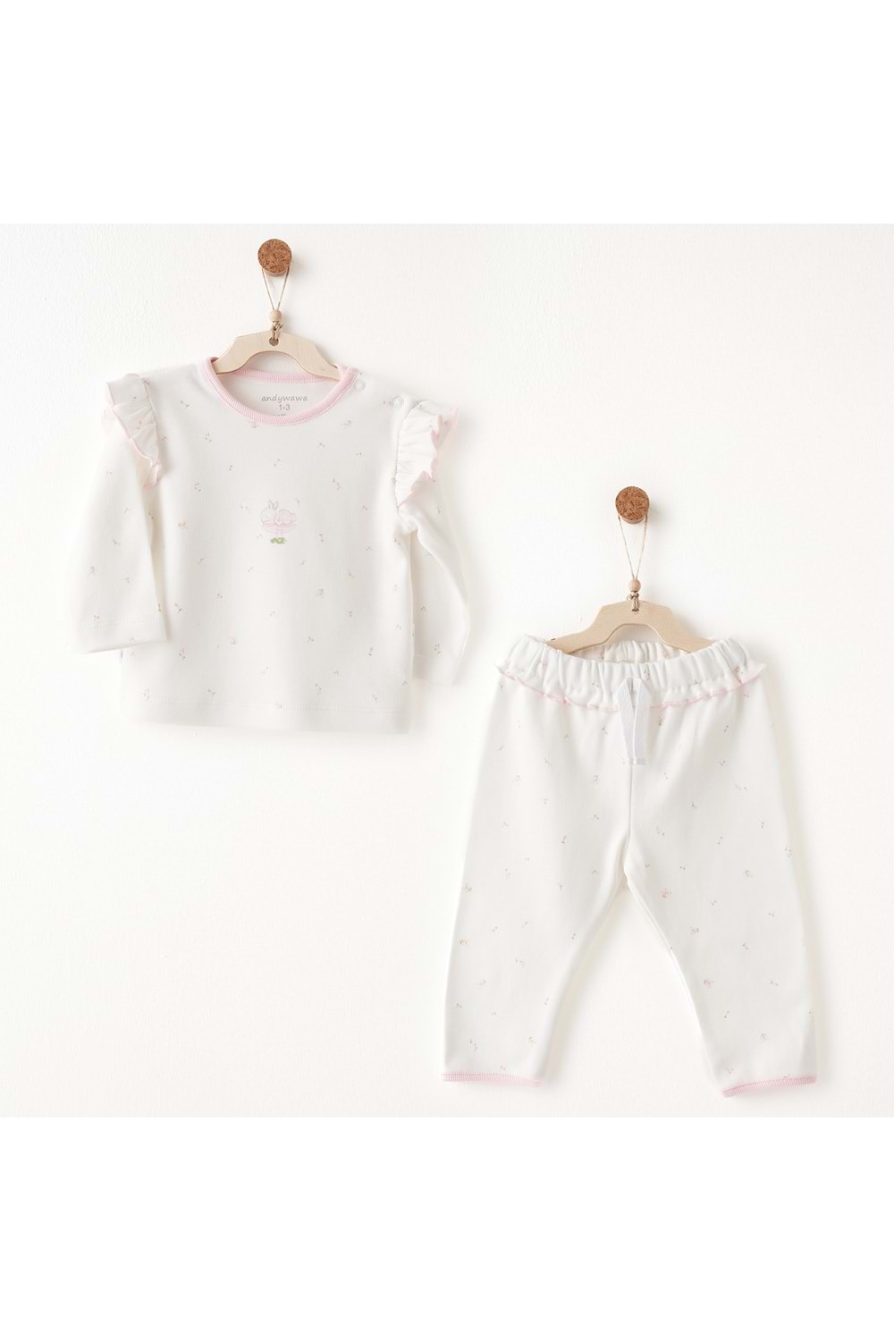 Andywawa Bebek Takımı - Andywawa - ECRU - 6-9 AY - AC26507-ECRU-6-9 AY