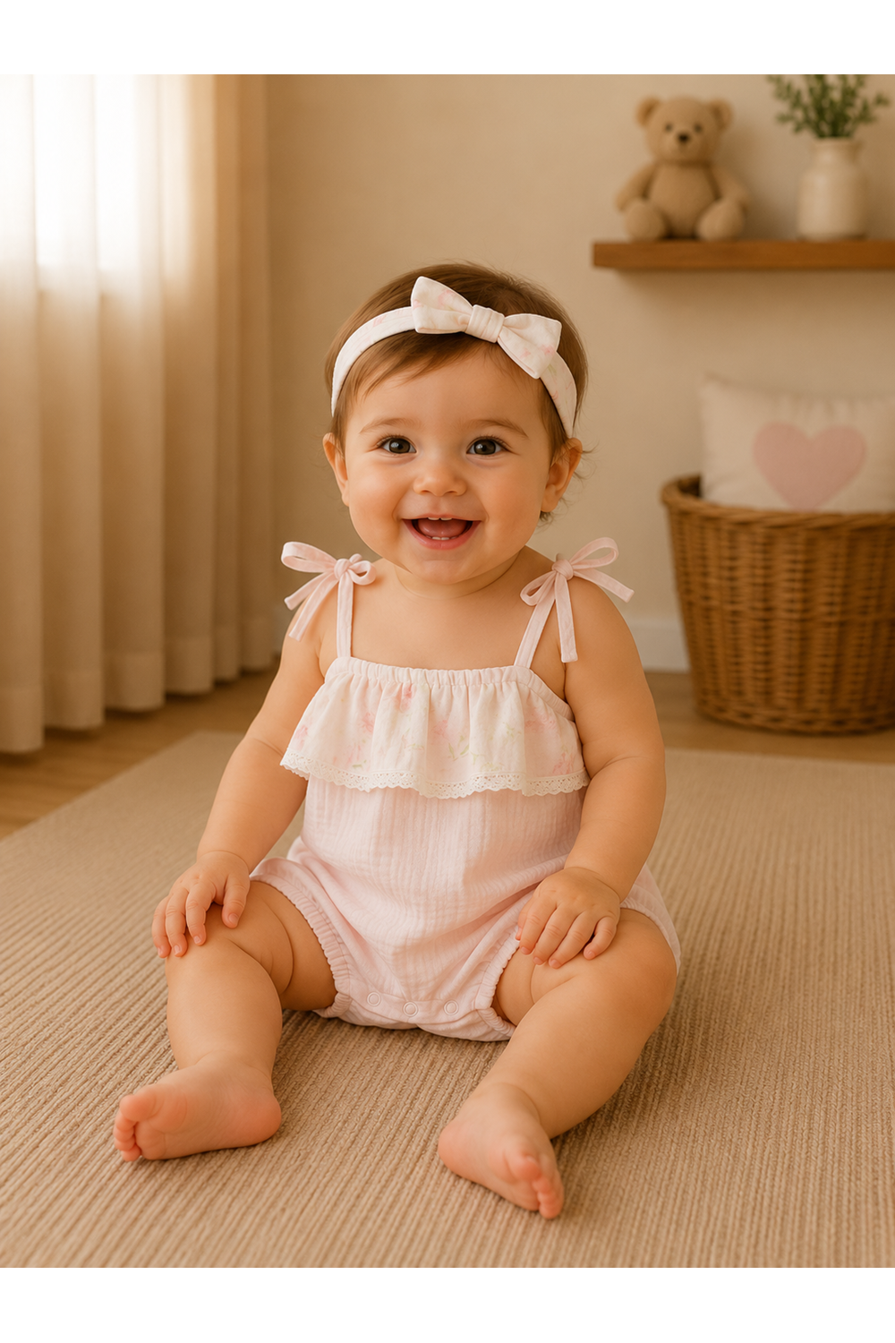 Andywawa Kız Bebek Tulum - Andywawa - PEMBE - 3-6 AY - AC26618-PEMBE-3-6 AY