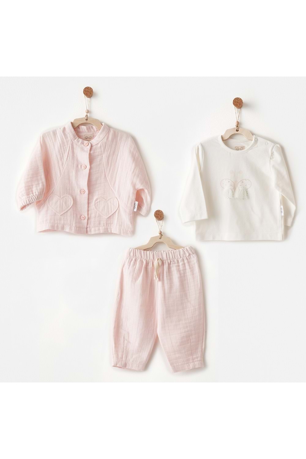 Andywawa Kız Bebek Takım - Andywawa - PEMBE - 1-3 AY - AC26621-PEMBE-1-3 AY