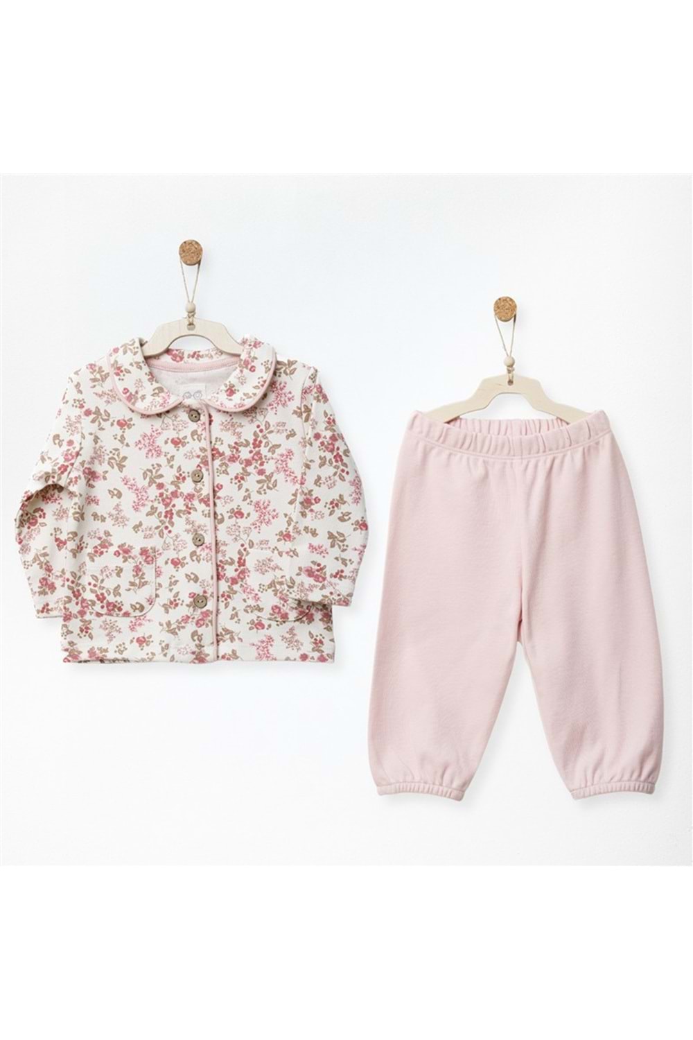 Kız Bebek Pijama Takımı - Andywawa - PEMBE - 1-3 AY
