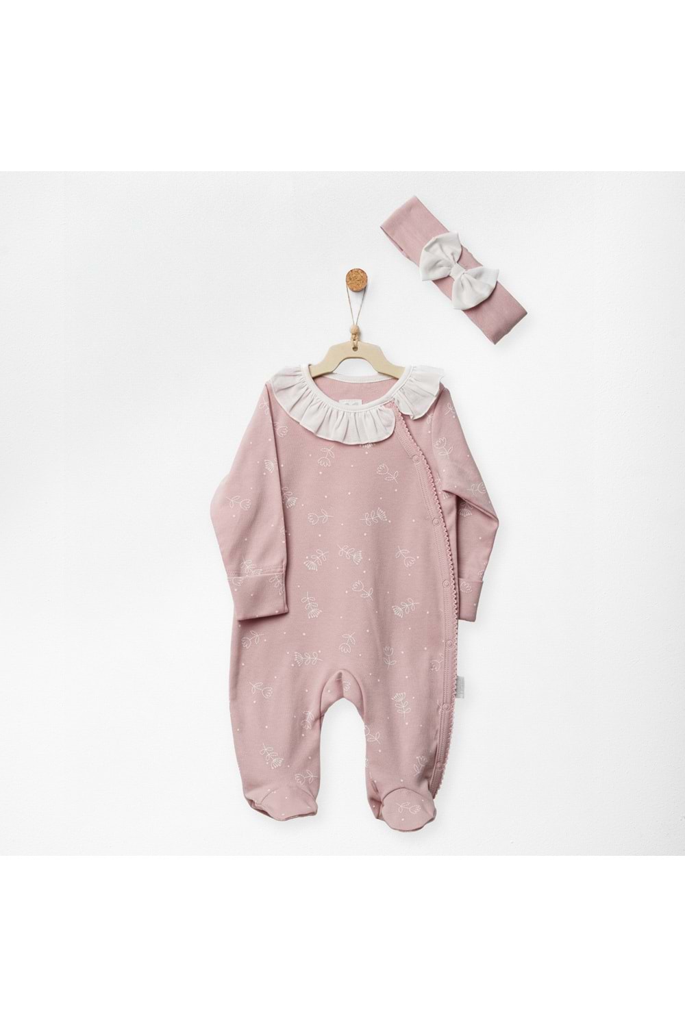 Kız Bebek Tulum Takım - Andywawa - PEMBE - 0-1 AY