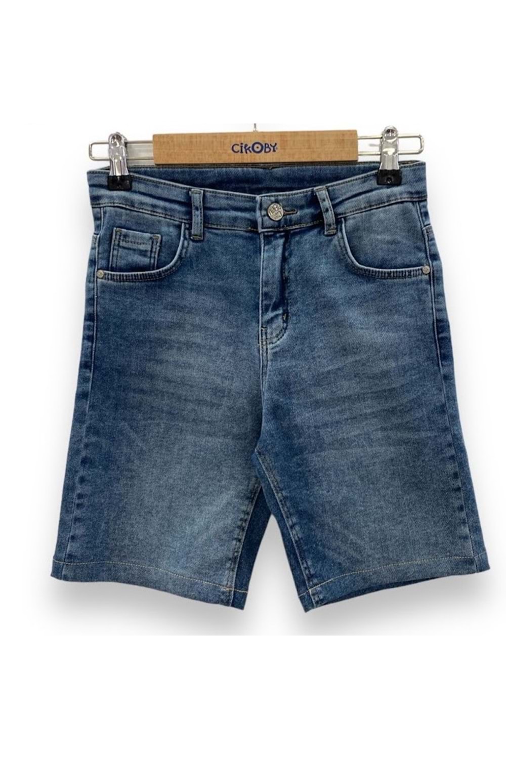 Çikoby Erkek Çocuk Kot Şort - Çikobay - MAVİ - 10 YAŞ - CE30301-MAVİ-10 YAŞ