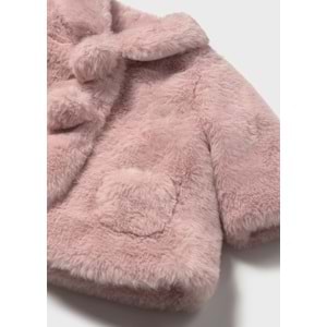 Mayoral Kız Bebek Tüylü Mont - Mayoral - PEMBE - 6-9 AY - 02402-PEMBE-6-9 AY