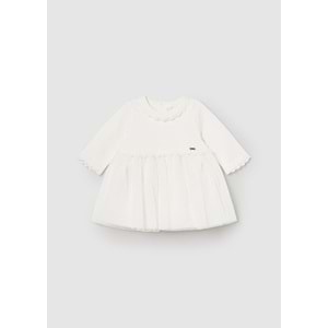 Mayoral Kız Bebek Elbise - Mayoral - BEYAZ - 0-1 AY - 02806-BEYAZ-0-1 AY