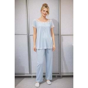 PİJAMA TAKIMI - MAVİ - 38 - 16717-16393