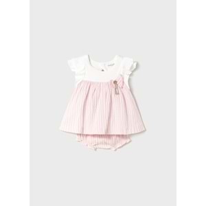 Mayoral kız bebek elbise - Mayoral - BEYAZ - 2-4 AY - 1845-BEYAZ-2-4 AY