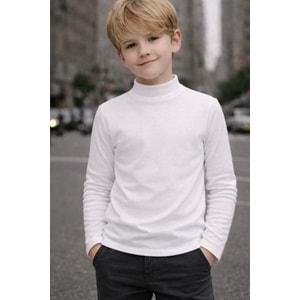 Crazymonkey Erkek Çocuk Yarım Balıkçı Yaka Bady - CRAZYMONKEY - ECRU - 2 YAŞ - 2002--ECRU-2 YAŞ