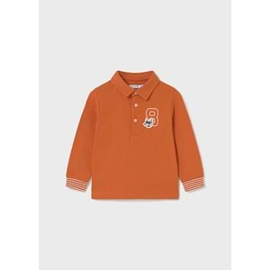 Mayoral Erkek Çocuk Polo Yaka Uzun Kol Tshırt - Mayoral - TURUNCU - 3 YAŞ - 2101-TURUNCU-3 YAŞ