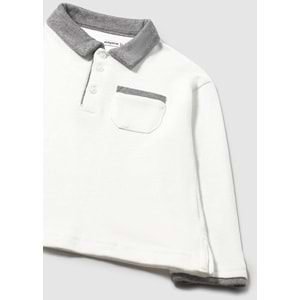 Mayoral Erkek Çocuk Polo Yaka Uzun Kol Tshırt - Mayoral - BEYAZ - 2 YAŞ - 2103-BEYAZ-2 YAŞ