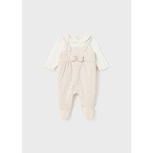 Mayoral Desenli Beyaz Bebek Tulum - Mayoral - BEYAZ - 18-AY - 2660-BEYAZ-18-AY