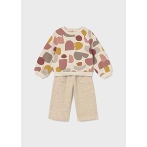 Mayoral Kız Çocuk Eşofman Takımı - Mayoral - ECRU - 2 YAŞ - 2845-ECRU-2 YAŞ