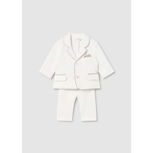 Mayoral Erkek Bebek Ceket Pantolon Takım - Mayoral - BEYAZ - 2-4 AY - 2893-BEYAZ-2-4 AY