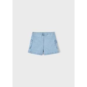 Mayoral kız çocuk kot şort - Mayoral - MAVİ - 4 YAŞ - 3207-MAVİ-4 YAŞ