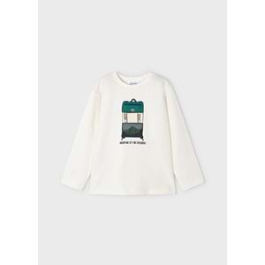 Mayoral Krem Çocuk Tshirt - Mayoral - KREM - 7 YAŞ - 4028-KREM-7 YAŞ