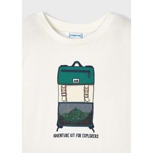 Mayoral Krem Çocuk Tshirt - Mayoral - KREM - 7 YAŞ - 4028-KREM-7 YAŞ