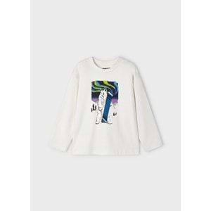 Mayoral Krem Çocuk Tshirt - Mayoral - KREM - 5 YAŞ - 4038-KREM-5 YAŞ