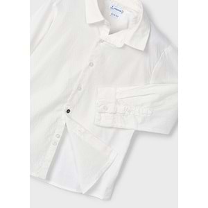 Mayoral Erkek Çocuk Gömlek - Mayoral - BEYAZ - 2 YAŞ - 4130-BEYAZ-2 YAŞ