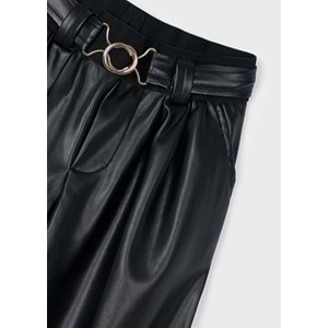 Mayoral Kız Çocuk Deri Pantolon - Mayoral - SİYAH - 4 YAŞ - 4574-SİYAH-4 YAŞ