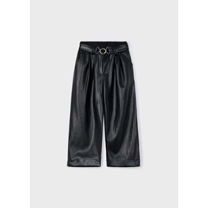 Mayoral Kız Çocuk Deri Pantolon - Mayoral - SİYAH - 4 YAŞ - 4574-SİYAH-4 YAŞ