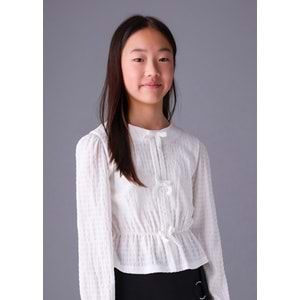 Mayoral Kız Çocuk Kazak - Mayoral - BEYAZ - 12 YAŞ - 7032-BEYAZ-12 YAŞ