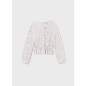 Mayoral Kız Çocuk Kazak - Mayoral -BEYAZ- 14 YAŞ - 7032-BEYAZ-14 YAŞ