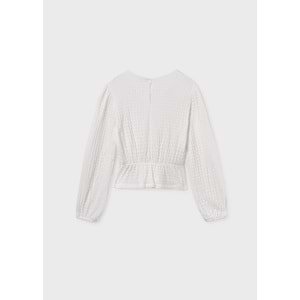 Mayoral Kız Çocuk Kazak - Mayoral -BEYAZ- 14 YAŞ - 7032-BEYAZ-14 YAŞ