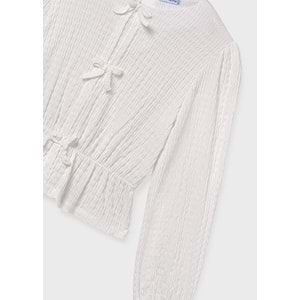 Mayoral Kız Çocuk Kazak - Mayoral -BEYAZ- 14 YAŞ - 7032-BEYAZ-14 YAŞ