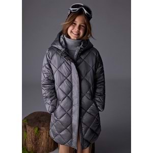 Mayoral Kız Çocuk Uzun Mont - Mayoral - GÜMÜŞ - 16 YAŞ - 7432-GÜMÜŞ-16 YAŞ