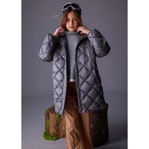 Mayoral Kız Çocuk Uzun Mont - Mayoral - GÜMÜŞ - 16 YAŞ - 7432-GÜMÜŞ-16 YAŞ