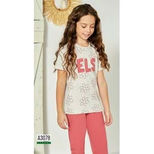 ELSİMA BEJ KIZ PİJAMA TAKIMI - ELSİMA - BEJ - 2 YAŞ - A3078-BEJ-2 YAŞ