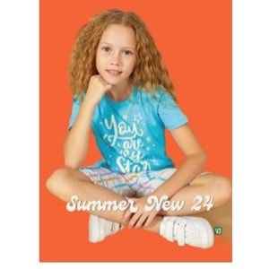 ELSİMA MAVİ KIZ PİJAMA TAKIMI - ELSİMA - MAVİ - 3 YAŞ - A3100-MAVİ-3 YAŞ