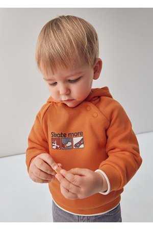 Mayoral Erkek Çocuk Kapşonlu Sweat - Mayoral - TURUNCU - 2 YAŞ - 02414-TURUNCU-2 YAŞ