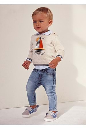 Mayoral Lacivert Erkek Bebek Pantolon - MAYORAL - LACİVERT - 24-AY