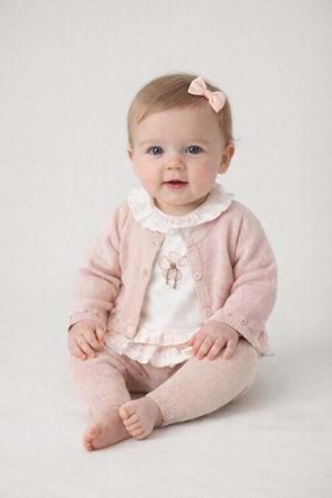 Mayoral Kız Bebek 3 Lü Takım - Mayoral - PEMBE - 4-6 AY - 1589-PEMBE-4-6 AY