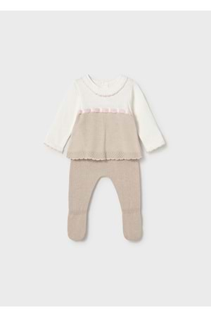 Mayoral Elbise çorap set - Mayoral - ECRU - 4-6 AY - 1594-ECRU-4-6 AY