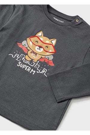 Mayoral Siyah Bebek Tshirt - Mayoral - SİYAH - 36-AY - 2025-SİYAH-36-AY