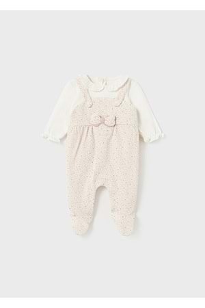 Mayoral Desenli Beyaz Bebek Tulum - Mayoral - BEYAZ - 18-AY - 2660-BEYAZ-18-AY