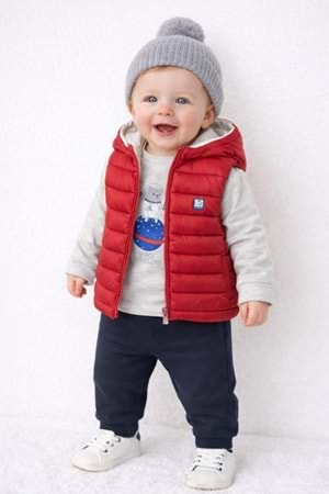 Mayoral Mavi Bebek 3LÜ Takım - Mayoral - kırmıı - 2695-MAVİ-24-AY