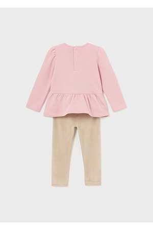 Mayoral Bebek Set Tayt Kadife - Mayoral - KREM - 36-AY - 2765-KREM-36-AY