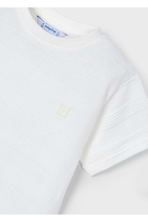 Mayoral Erkek Çocuk Tshirt - Mayoral - KREM - 7 YAŞ - 3028-KREM-7 YAŞ