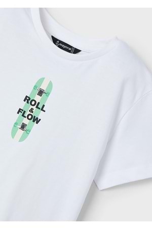 Mayoral Erkek Çocuk Tshirt - Mayoral - BEYAZ - 8 YAŞ - 3039-BEYAZ-8 YAŞ