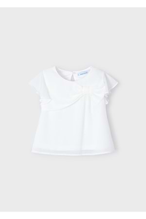 Mayoral kız çocuk tshrt - Mayoral - BEYAZ - 7 YAŞ - 3182-BEYAZ-7 YAŞ