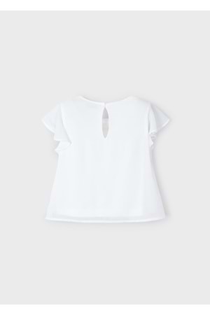 Mayoral kız çocuk tshrt - Mayoral - BEYAZ - 7 YAŞ - 3182-BEYAZ-7 YAŞ