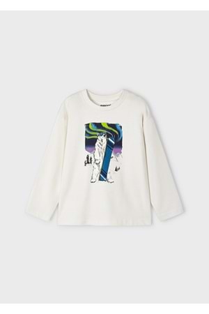 Mayoral Krem Çocuk Tshirt - Mayoral - KREM - 5 YAŞ - 4038-KREM-5 YAŞ