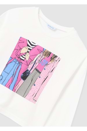 Mayoral Çocuk Tshirt - Mayoral - BEYAZ - 10 YAŞ - 7056--BEYAZ-10 YAŞ