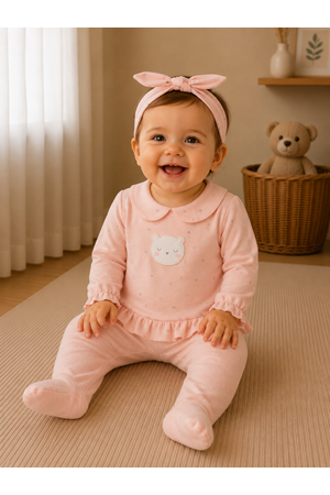 3 LÜ TAKIM - ANDYWAWA - PEMBE - 0-3 AY - AC22124-23323