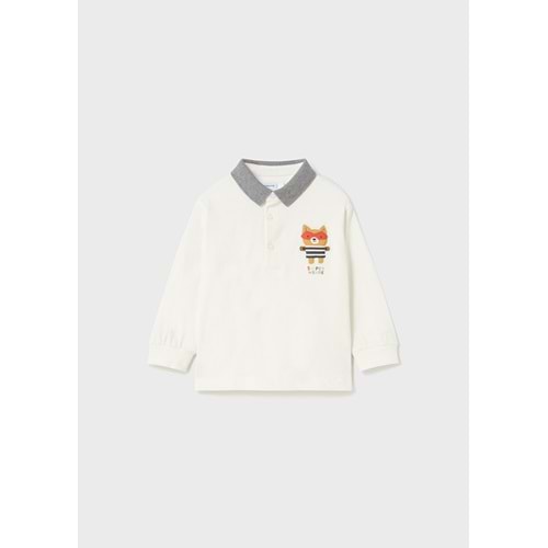 Mayoral Beyaz Bebek Yakalı Tshirt