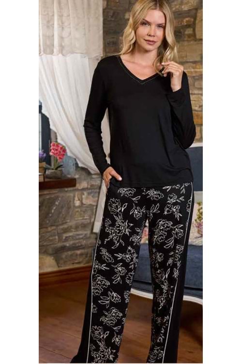 Aqua siyah pijama takımı