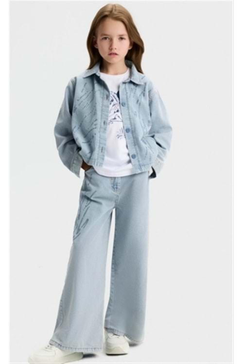 NK kids kız çocuk 3lü kot takım