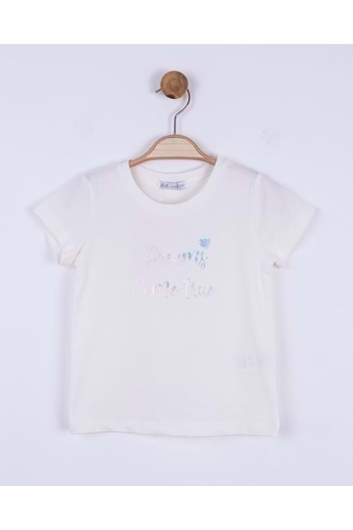N.K Krem Kız Çocuk Tshirt